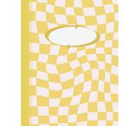 Lined Journal Notebook - College Ruled paper for School, College, Students, Office, Work | 8.5” x 11” , 100 pages - YELLOW: Perfect for School, work, ... - clean design with a cute checkered cover