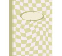 Lined Journal Notebook - College Ruled paper for School, College, Students, Office, Work | 8.5” x 11” , 100 pages - GREEN: Perfect for School, work, ... - clean design with a cute checkered cover