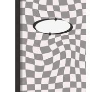 Lined Journal Notebook - College Ruled paper for School, College, Students, Office, Work | 8.5” x 11” , 100 pages - GREY: Perfect for School, work, or ... - clean design with a cute checkered cover