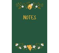 Lined Journal Notebook | "Notes" Bee & Honey-Themed Notebook - 6” x 9”, 150 Pages