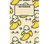 Lined Notebook - 120 Pages with Banana Pattern: Fun Lined Notebook 5.5 x 8.3 Inches - Perfect for Notes, School, Office, or as a Gift