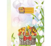Lined Notebook: A cute Spring tulip themed Journal notebook
