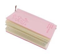 Lined Notebook Cat Print and Bold Horizontal Lines, Pink A6 Size for Teens | Resists Ink Bleedthrough, Sturdy Binding, Portable Paper and Imitation Leather, Cute Kawaii Style for School and Office