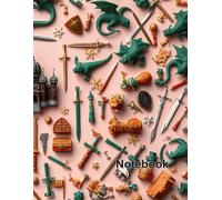 Lined Notebook: College Ruled Paper with Mythical Dragon & Medieval Adventure Art - 100 Pages Premium Quality 8.5x11: Creative Writing Journal for Young Explorers and Imagination Seekers