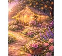 Lined Notebook - Enchanted Flower Garden: Peaceful Nature Journal for Writing, Notes and Creative Thoughts