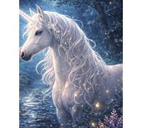 Lined Notebook - Enchanted Unicorn Moonlit Forest: Magical Fantasy Inspired Journal for Writing, Notes and Creative Thoughts