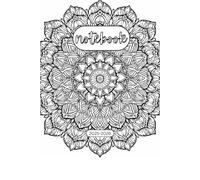 Lined Notebook with Mandala Art Cover: Lined Notebook for 2025 through 2026