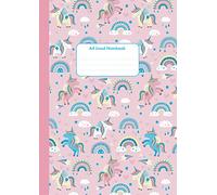 Lined Notebook With Unicorn Cover Design | A4 size: (Wide ruled notebook for Kids (60sheets/120 pages)