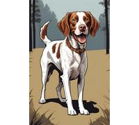 Lined Paper Notebook Épagneul breton: A5 96-page, Paws and Lines: A Brittany and Breton Spaniel Inspired for school and studies
