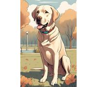 Lined Paper Notebook Labrador Retriever: A5 96-page, Paws and Lines: A Labrador Retriever Inspired for school and studies