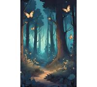 Lined Paper Notebook Magic Forest: A5 96-page, Magic and Lines: A Magical Forest Inspired for school and studies