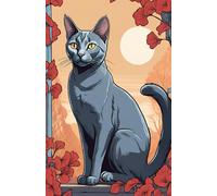 Lined Paper Notebook Russian Blue: A5 96-page, Paws and Lines: A Russian Blue Inspired for school and studies