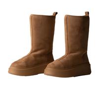 Lined Platform Boots - female - Twinset - Winter Boots - Brown - 5 UK - Shoes 5 UK