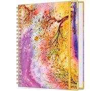 Lined Spiral Notebook Journal for Women, 200 Pages Cute Notebooks 8.5” x 11”, A4 Large Hardcover Spiral Journals with 100 GSM Thick Paper, College Ruled Notebook for Writing Work School, Autumn Tree