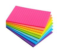 Lined Sticky Notes 4 x 6 with Bright Colours Extra Strong Adhesive Power for Office School 45 Sheets per Set Versatile Memo Notes (One Size)