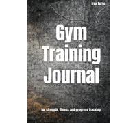 Lined Training Journal (A5 Size, 120 Pages, Black) Hardcover: Workout & Fitness Notebook - 6 × 9 Inches