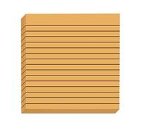 Lined Transparent Sticky Notes | Strong-Grip Vintage Notepads | Self-Stick Memo Pads for School & Office (75x75mm)
