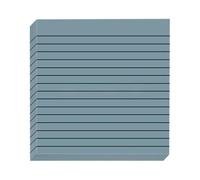 Lined Transparent Sticky Notes | Strong-Grip Vintage Notepads | Self-Stick Memo Pads for School & Office (75x75mm)