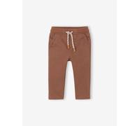 Lined Twill Trousers for Baby Boys pecan nut