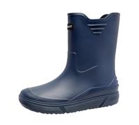 Lined Wellington Boots Men's Waterproof Rain Shoes for Men Wearing Outside the Subway Shoes in European Style, Non-Slip Rubber Shoes for Kitchen, Camp Shoes Men 41, blue, 7 UK