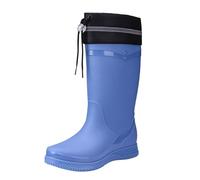 Lined Wellington Boots Women's Waterproof Rain Season Tube Mouth Plain Rain Shoes Thick Rainproof Non-Slip Rain Boots Colourful Shoes Women 42, blue, 5 UK