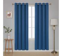 Lined Window Curtains 100x230cm (WxL) Noise Reducing Patio Sliding Door Curtains Easy Care Privacy Blinds 2 Panels for Villa & Hall Decor Enhance Home Aesthetics