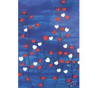 Lined Writing Notepad - 72 Pages, 7” x 9”: Suitable for kids and adults. Cover is an original wet paint by a budding young artist.