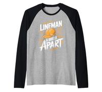 Lineman A Breed Apart Power Line Raglan Baseball Tee
