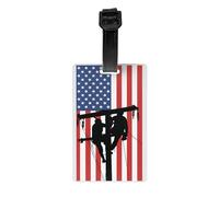 Lineman American Flag Luggage Identifier Tag Personal Belongings Card Name ID Label Travel Bag Tag