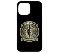 Lineman Brotherhood Keeping the Lights On Badge Case for iPhone 13 Pro Max