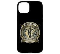 Lineman Brotherhood Keeping the Lights On Badge Case for iPhone 15 Plus
