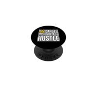 Lineman Danger High Voltage Hustle Electrical Work PopSockets Adhesive PopGrip