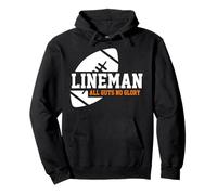 Lineman Lead The Way American Football Equipment Pullover Hoodie
