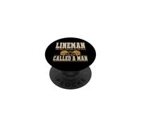Lineman The Only Position Called A Man Football Player PopSockets Adhesive PopGrip