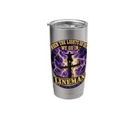Lineman When The Lights Go Out We Go in Power Electrical Stainless Steel Insulated Tumbler