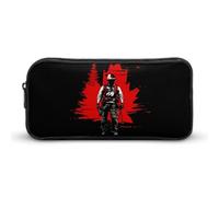 Lineman with Canada Flag Portable Pencil Case Pouch Big Capacity Pen Bag for Office Stationery Organizer