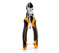 Linemans Pliers, 8" Diagonal Cutting Pliers, Combination Pliers with Wire Stripper and Crimper, Multifunction Side Cutters Pliers Heavy Duty Side Cutters Pliers, Wire Cutters Heavy Duty
