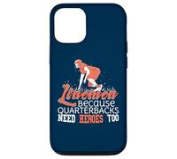 Linemen Because Quarterbacks Need Heroes Too Funny Football Case for iPhone 12/12 Pro