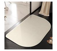 Linen Bathroom Non Slip Floor Mat, Kitchen Dirt Resistant Floor Mat, Bathroom Carpet, Door Mats(Beige,50 * 80cm)