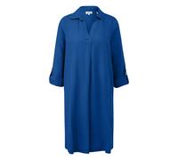 Linen Blend Dress with Shirt Collar and Cuffs Women s.Oliver Bleu 48