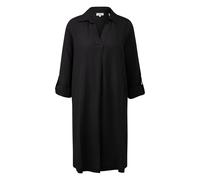 Linen Blend Dress with Shirt Collar and Cuffs Women s.Oliver Noir 34