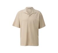 Linen Blend Jersey Polo QS Beige XL