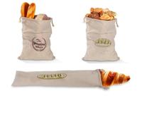 Linen Bread Bag 1/3Pcs Reusable Container Homemade Loaf