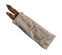 Linen Bread Baguette Bag - Single 8 x 27" Ideal for Homemade Baguette Bread, Unbleached, Reusable Food Storage, Housewarming, Wedding Gift, Storage for Artisan Bread - Bakery & Baguette