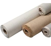Linen Canvas for Painting 5m Linen Blend Primed Blank Canvas Layer Oil Painting Acrylic Painting One Roll,28/48cm Width(48cm Width)