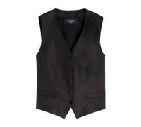 Linen Canvas Gilet, female, Weekend Max Mara, Waistcoats, Black, XS, Jackets XS