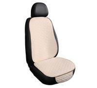 Linen Car Seat Covers for Chevrolet Quinox,Anti-Slip Breathable Linen Bottom Seat Protector Covers with Storage Pockets,Durable,Universal,A/Beige-1set front