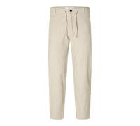 Linen chino Trousers Selected 172-slimtape Brody Vert L