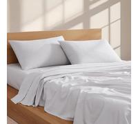 Linen Closet 160 GSM 100% Cotton Percale Sheet Set Queen Soft Gray