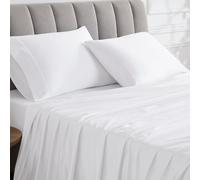 Linen Closet Luxury Cotton 1000 Thread Count Egyptian Cotton Standard Pillowcases, Set of 2, Arctic White